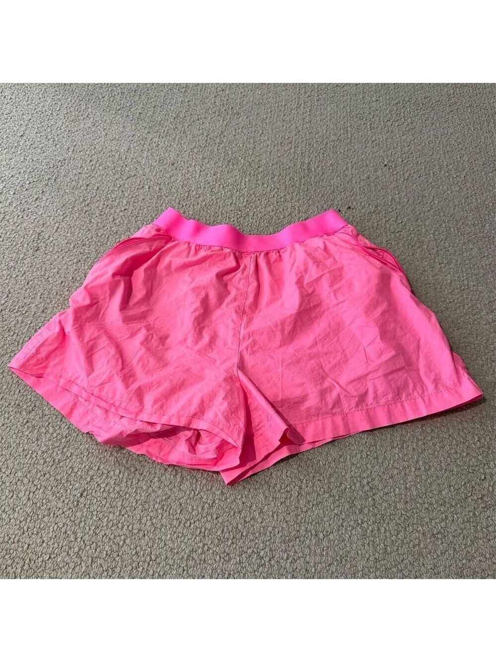 Good American Women's Neon Pink Sweat Shorts Size 2 Activewear Summer